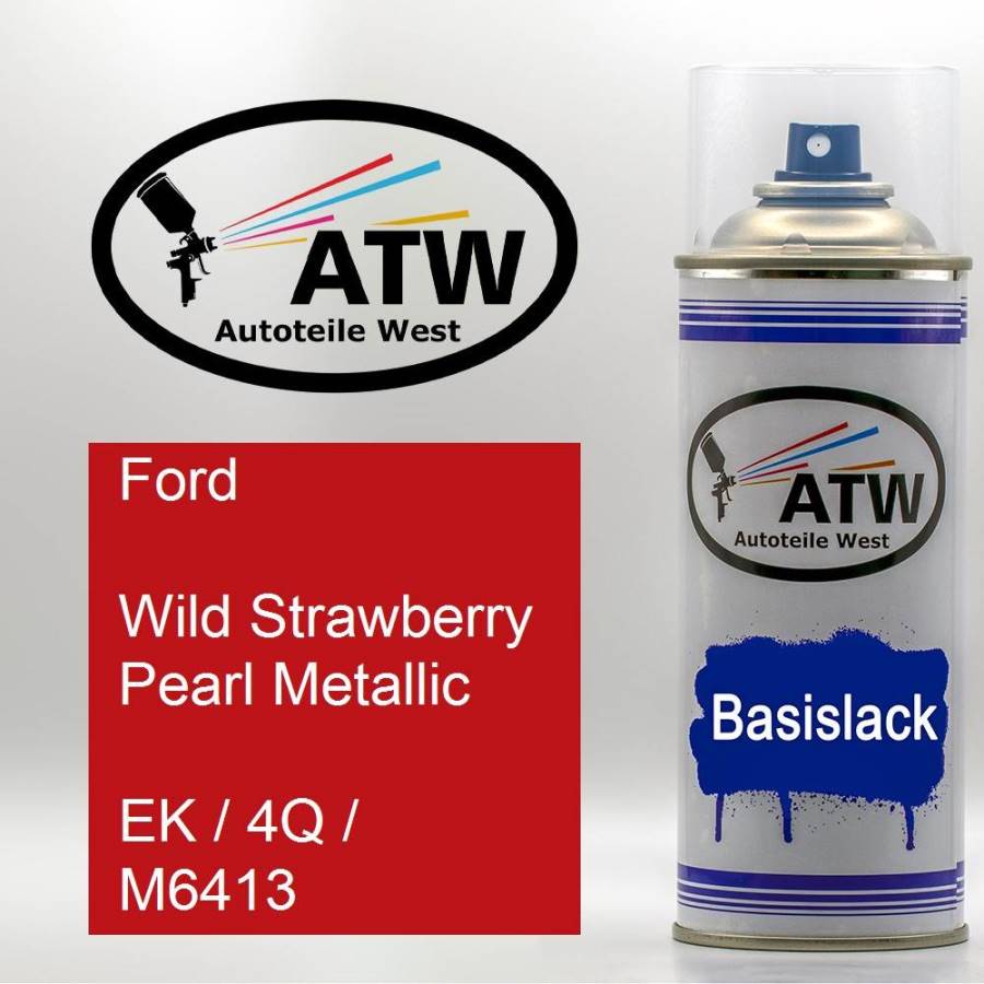 Ford, Wild Strawberry Pearl Metallic, EK / 4Q / M6413: 400ml Sprühdose, von ATW Autoteile West.
